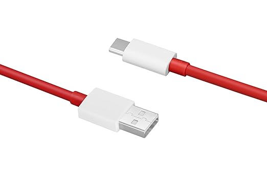 OnePlus USB Type C Cable 1.5 m FAST SUPERVOOC TYPE C DATA CABLE  (Compatible with Oneplus 100W / 80W / 65W / 67W / 33W / 20W, Red, White)