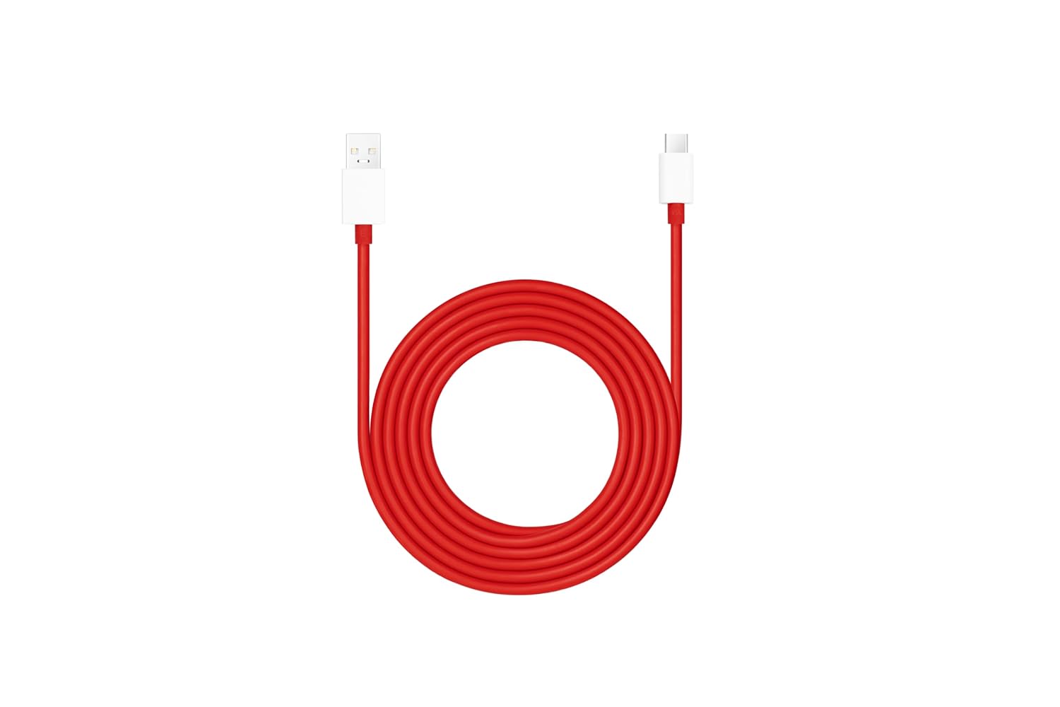 OnePlus USB Type C Cable 1.5 m FAST SUPERVOOC TYPE C DATA CABLE  (Compatible with Oneplus 100W / 80W / 65W / 67W / 33W / 20W, Red, White)